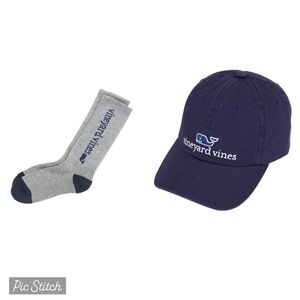 Vineyard Vines Boys Socks & Navy Baseball Hat Set – NWT
